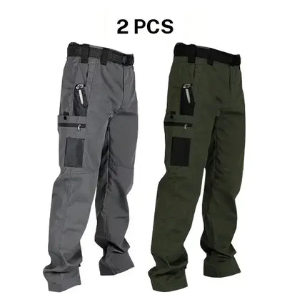 Men’s Tactical Work Pants | Multi Pockets & Zipper, for Work & Outdoor Activities