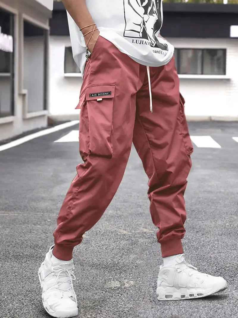 These cargo pants are perfect for daily wear and work, loose, durable, with extra-large pockets.