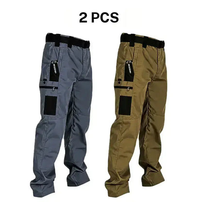 Men’s Tactical Work Pants | Multi Pockets & Zipper, for Work & Outdoor Activities