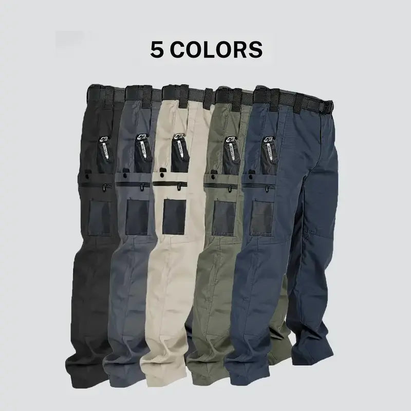 Men’s Tactical Work Pants | Multi Pockets & Zipper, for Work & Outdoor Activities