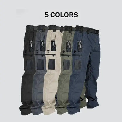 Men’s Tactical Work Pants | Multi Pockets & Zipper, for Work & Outdoor Activities