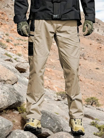 Men’s Tactical Work Pants | Multi Pockets & Zipper, for Work & Outdoor Activities