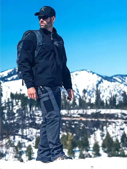 Men’s Tactical Work Pants | Multi Pockets & Zipper, for Work & Outdoor Activities