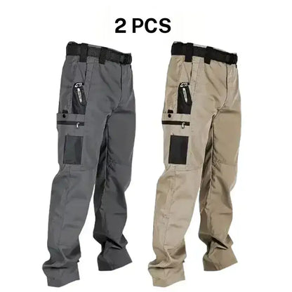 Men’s Tactical Work Pants | Multi Pockets & Zipper, for Work & Outdoor Activities