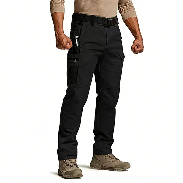 Men’s Tactical Work Pants | Multi Pockets & Zipper, for Work & Outdoor Activities